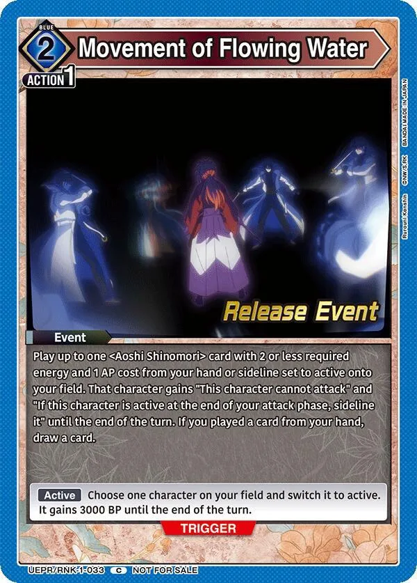 Movement of Flowing Water card front