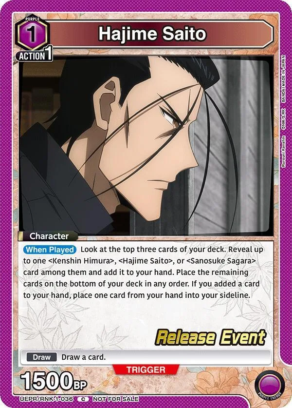 Hajime Saito (036) card front