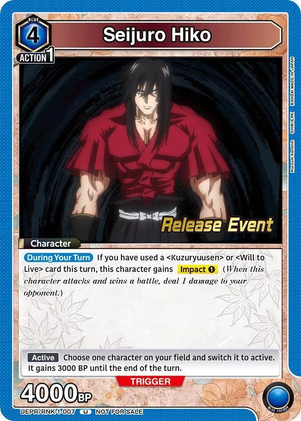 Seijuro Hiko (007) card front