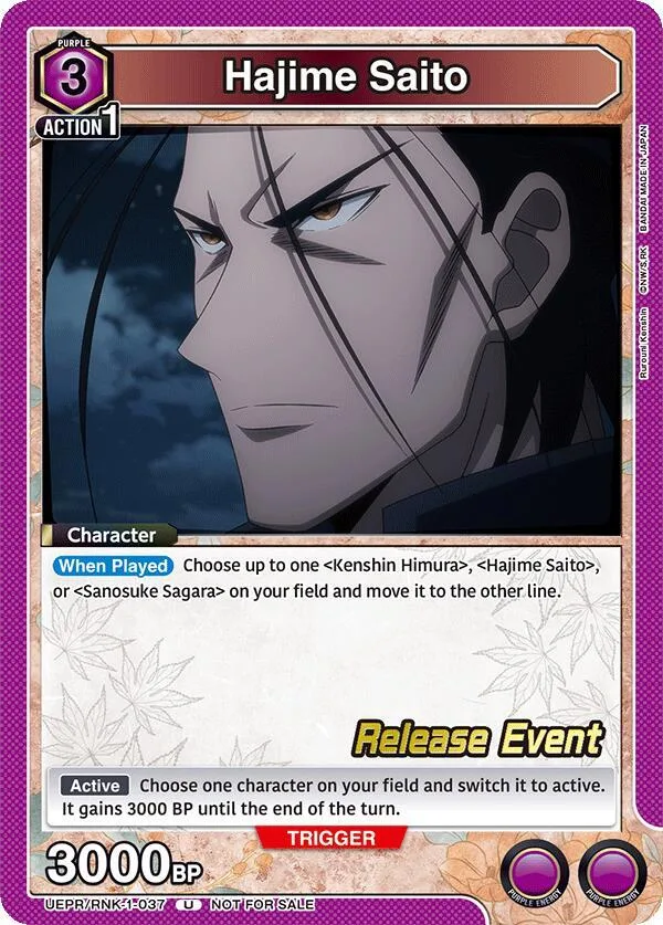 Hajime Saito (037) card front