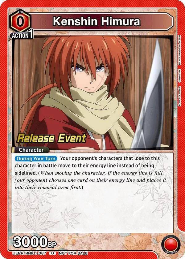 Kenshin Himura (087) card front
