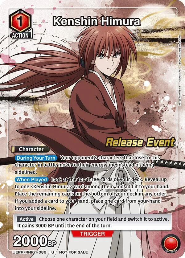 Kenshin Himura (Release Event Participation) card front