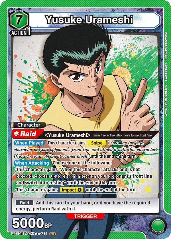 Yusuke Urameshi (038) card front