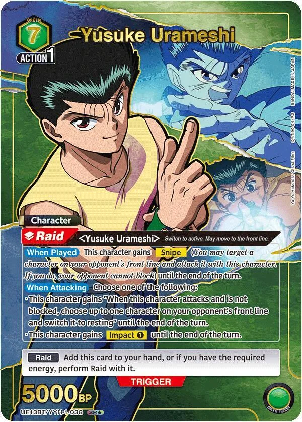 Yusuke Urameshi (038) (SR*) card front
