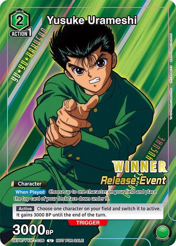 Yusuke Urameshi (Release Event Winner) card front