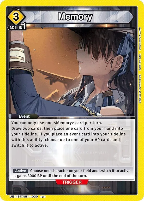 Memory card front