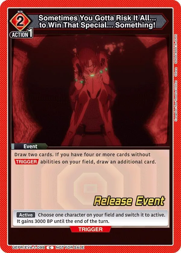 Sometimes You Gotta Risk It All... to Win That Special... Something! card front