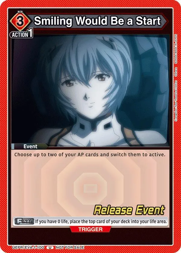 Smiling Would Be a Start card front