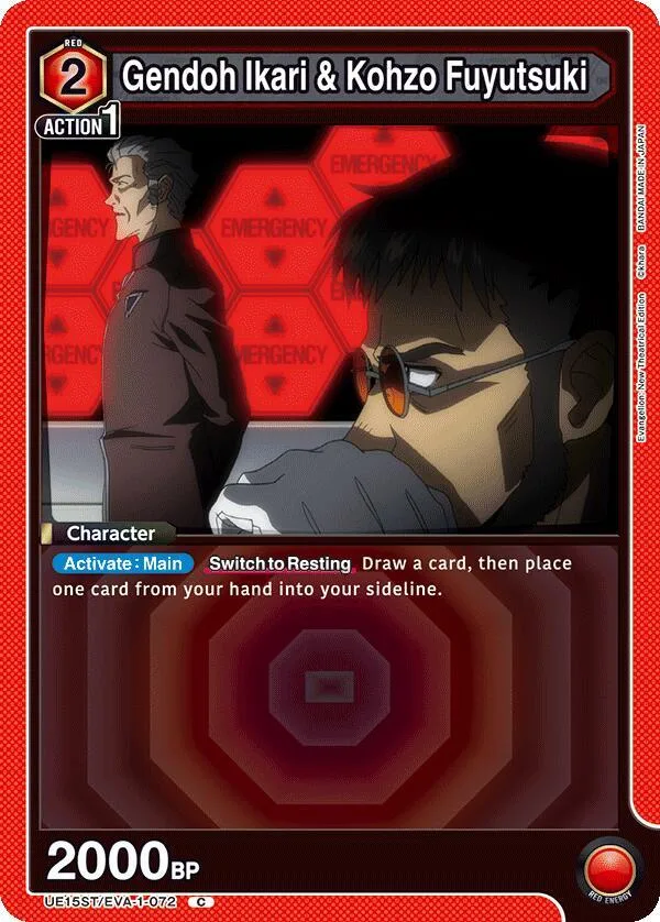 Gendoh Ikari & Kohzo Fuyutsuki card front