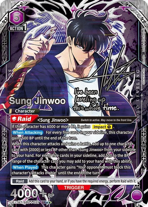 Sung Jinwoo (021) (SR**) card front