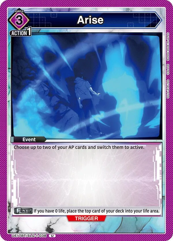 Arise card front