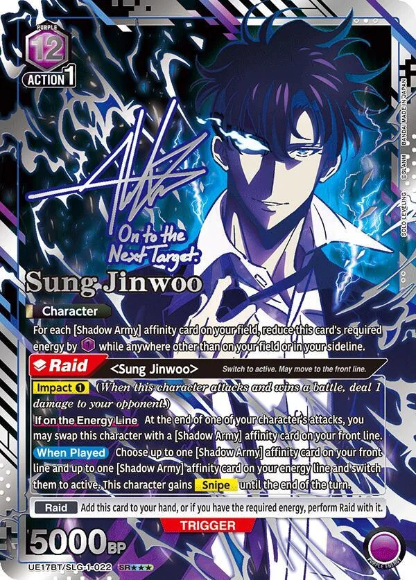 Sung Jinwoo (022) (SR***) card front