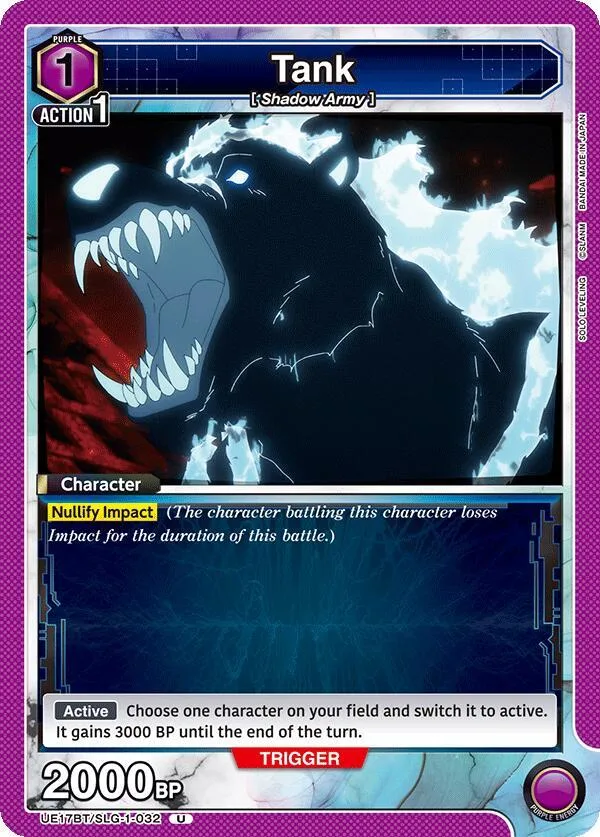 Tank card front