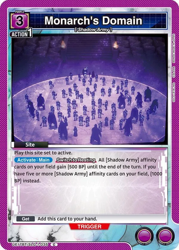 Monarch's Domain card front