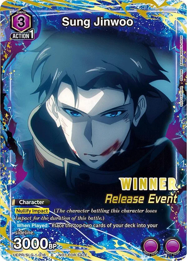 Sung Jinwoo (016) (Release Event Winner) card front