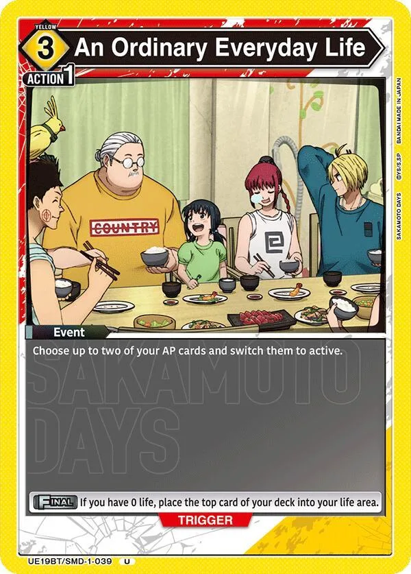 An Ordinary Everyday Life card front