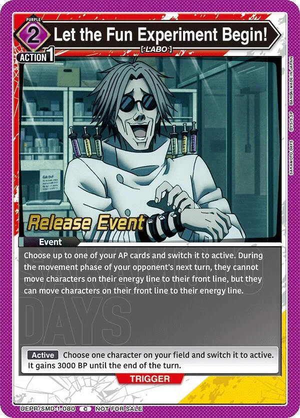 Let the Fun Experiment Begin! card front