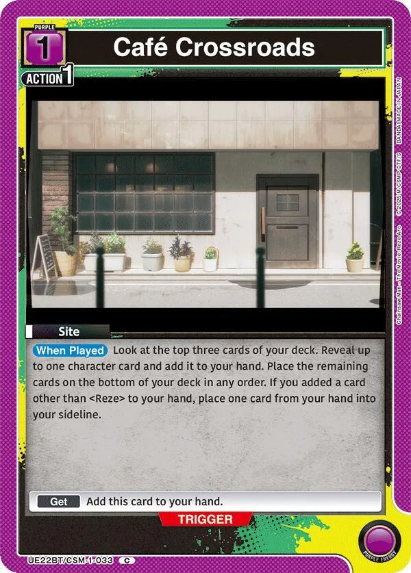 Cafe Crossroads card front