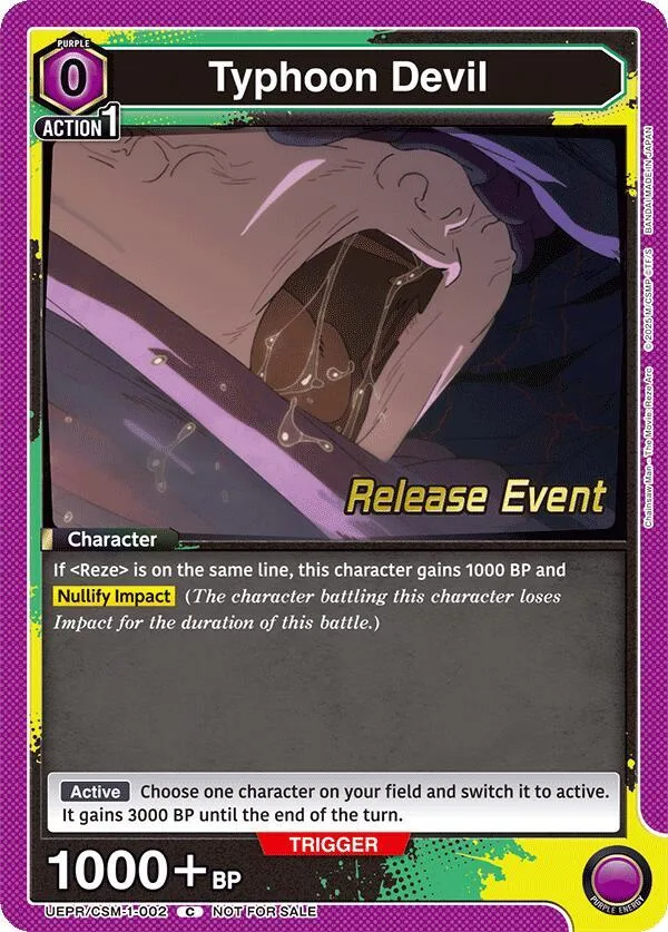 Typhoon Devil card front