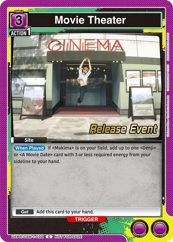 Movie Theater card front