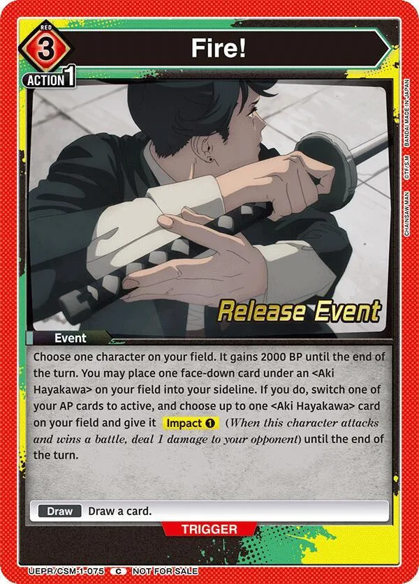 Fire! card front
