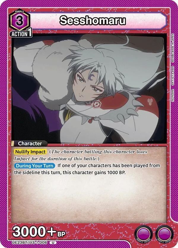 Sesshomaru (006) card front