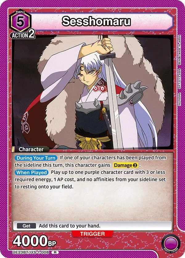 Sesshomaru (008) card front