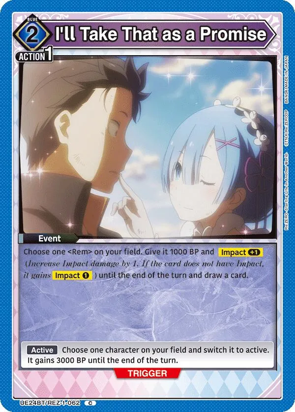 I'll Take That as a Promise card front