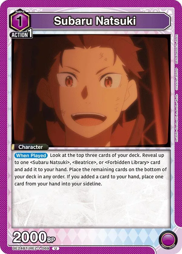 Subaru Natsuki (069) card front