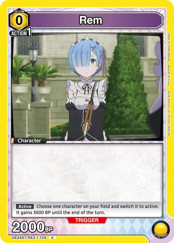 Rem (103) card front