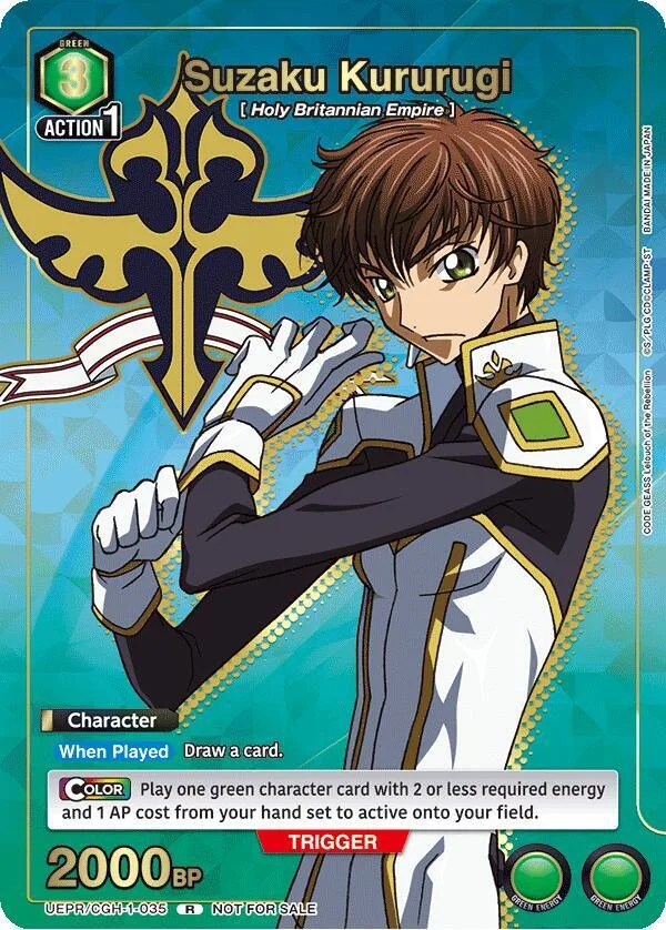 Suzaku Kururugi (035) (Gold) card front