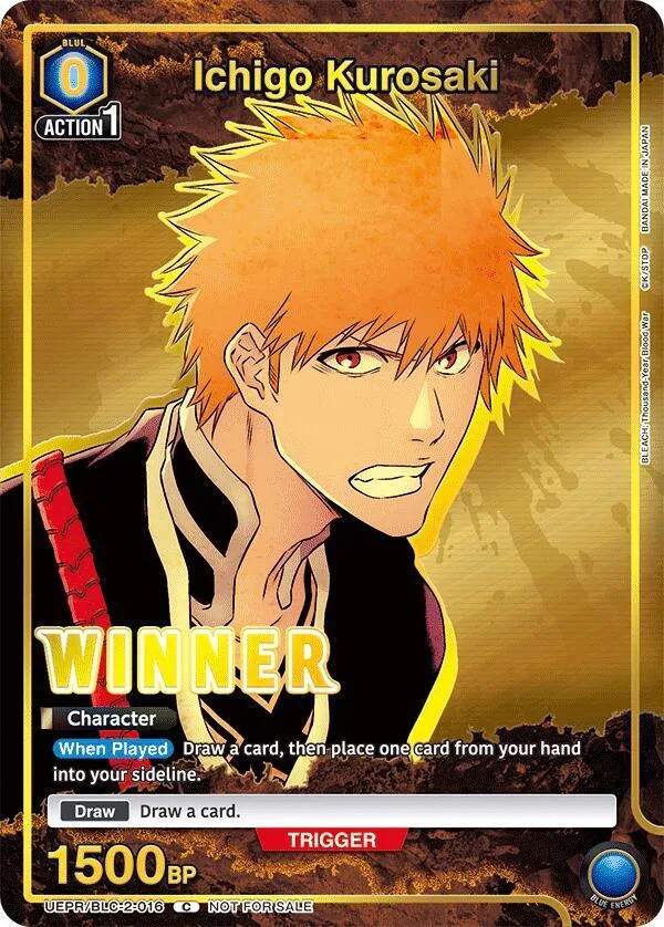 Ichigo Kurosaki (Winner) card front