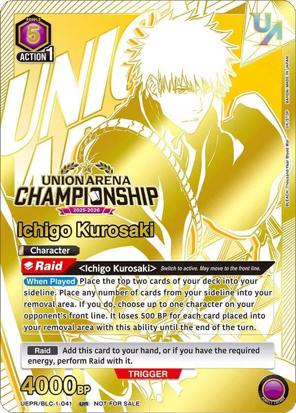 Ichigo Kurosaki (Regionals 25-26) card front