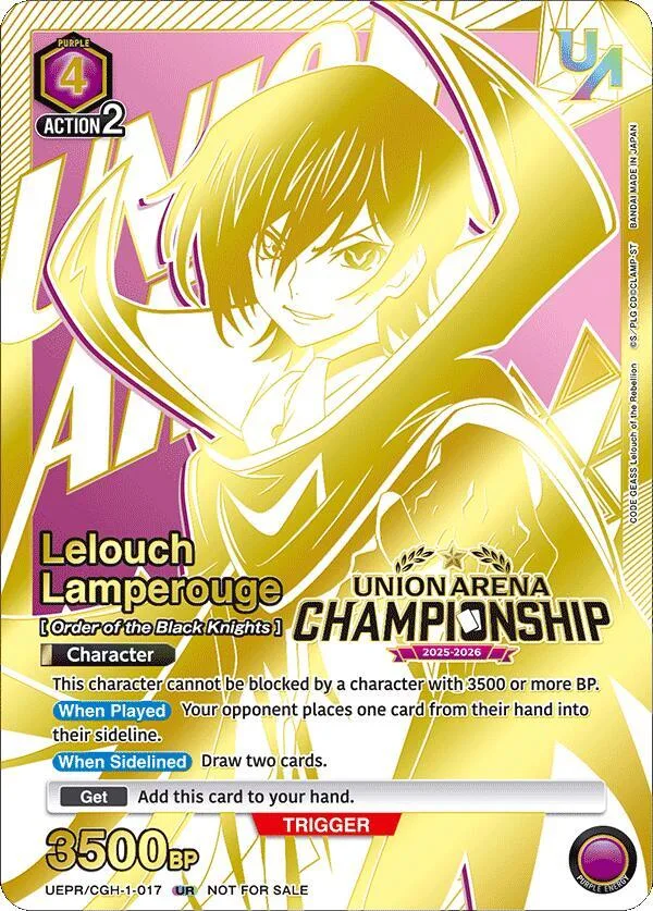 Lelouch Lamperouge (Regionals 25-26) card front
