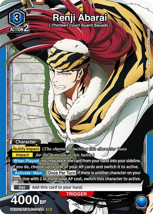 Renji Abarai (028) card front