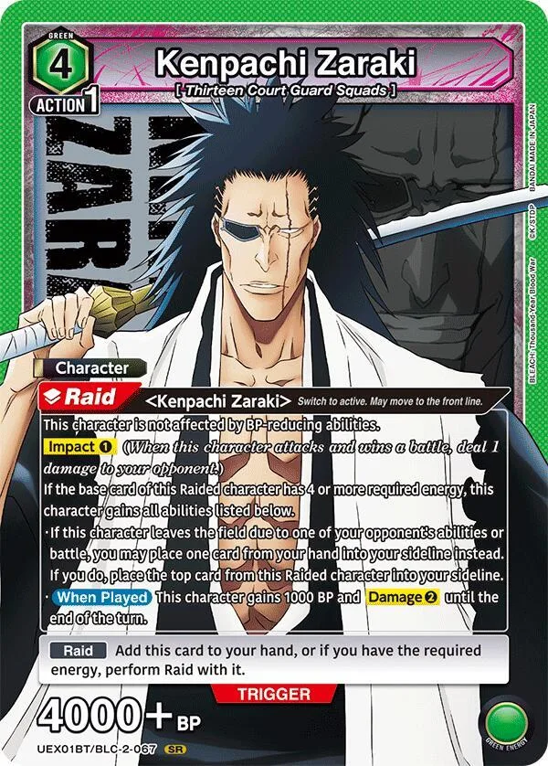 Kenpachi Zaraki (067) card front