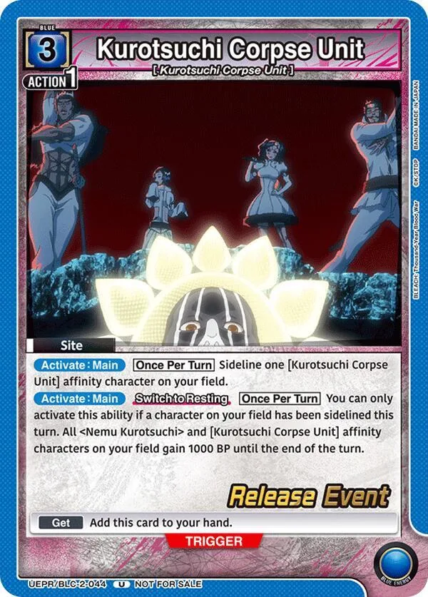 Kurotsuchi Corpse Unit card front