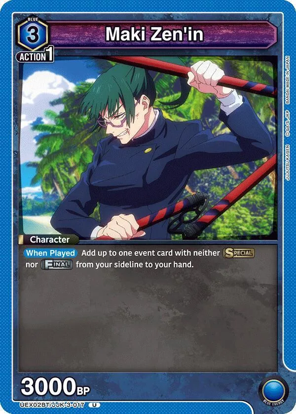 Maki Zen'in card front