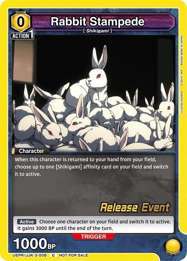 Rabbit Stampede card front