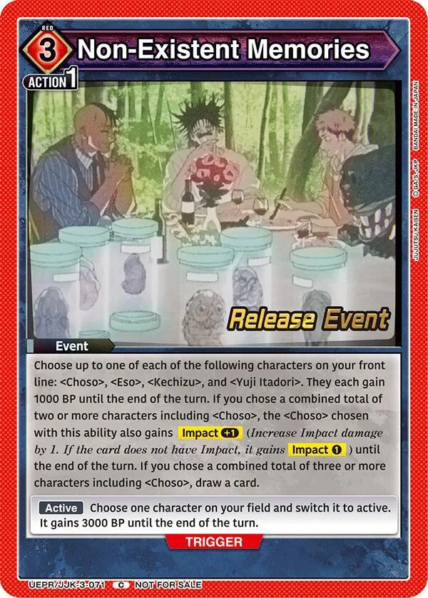 Non-Existent Memories card front