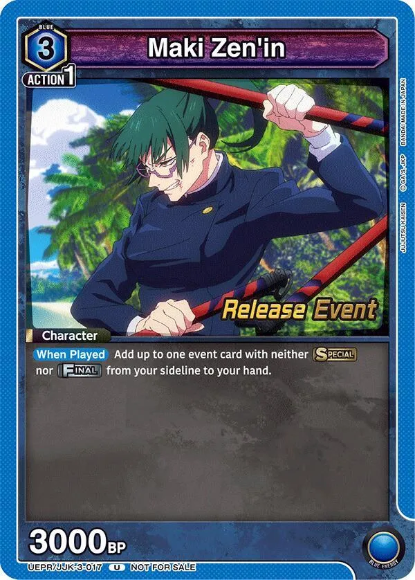 Maki Zen'in card front