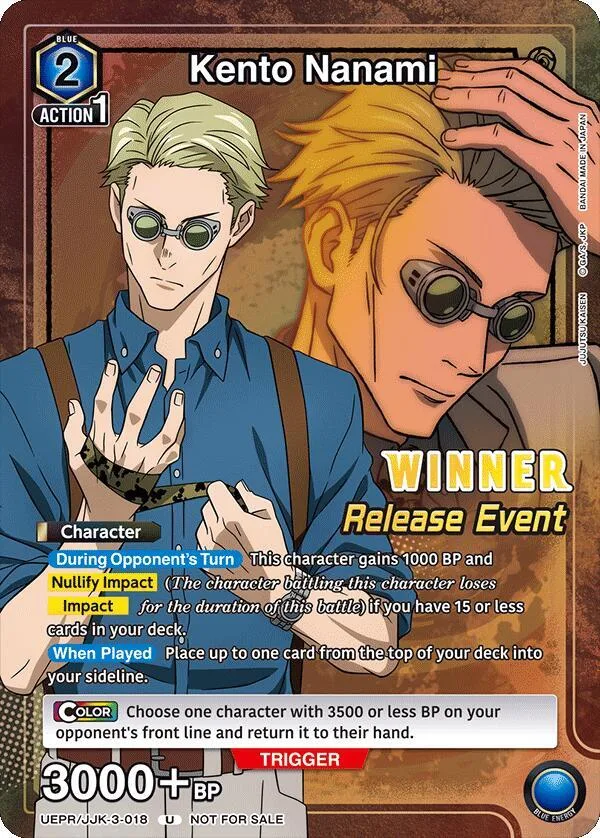Kento Nanami (Release Event Winner) card front