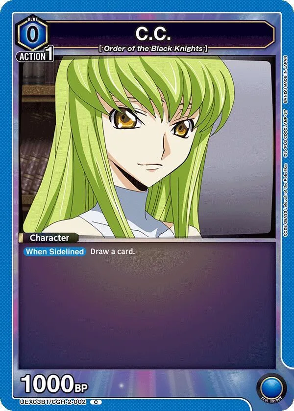 C.C. (002) card front
