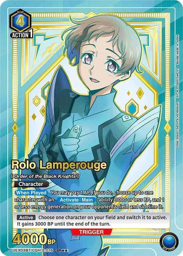 Rolo Lamperouge (016) (SR**) card front