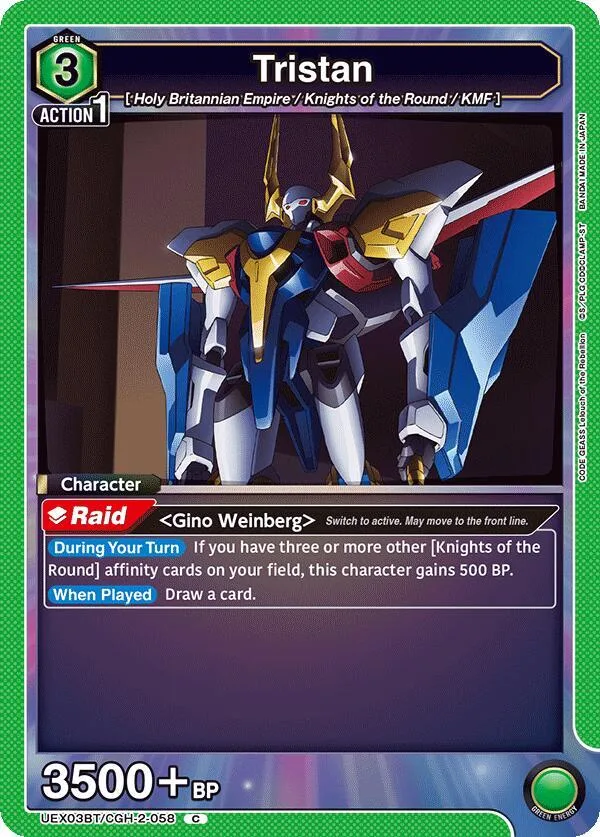 Tristan card front