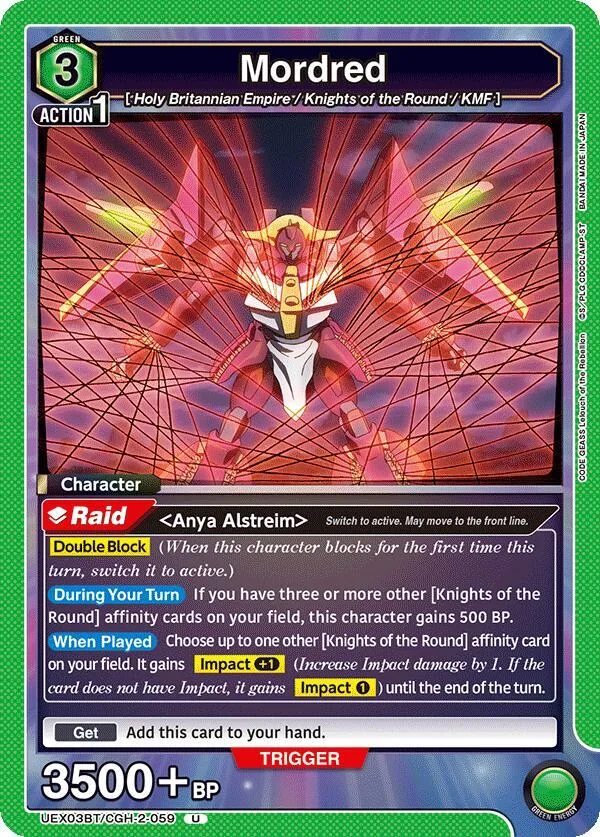 Mordred card front