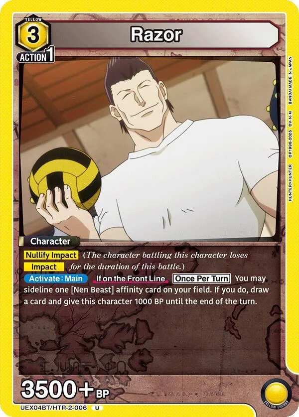 Razor (006) card front