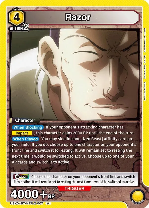 Razor (007) card front