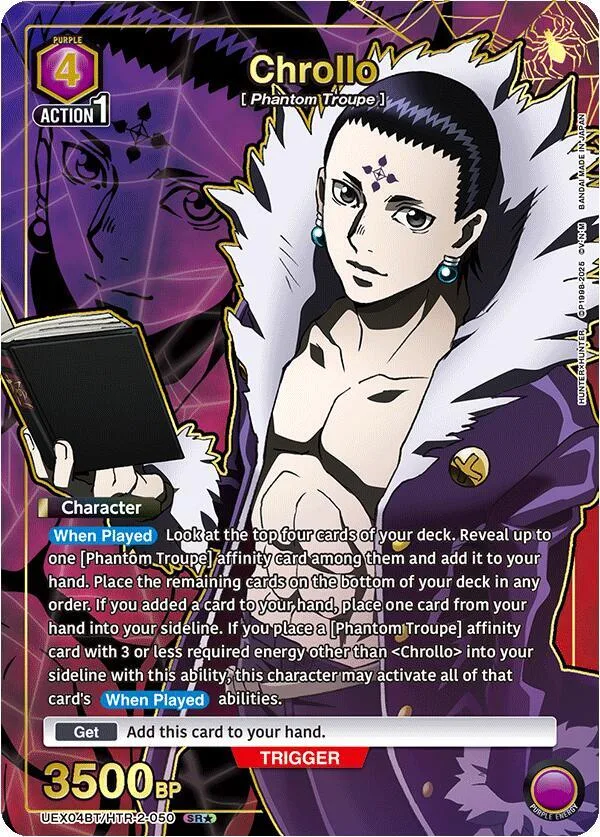 Chrollo (SR*) card front