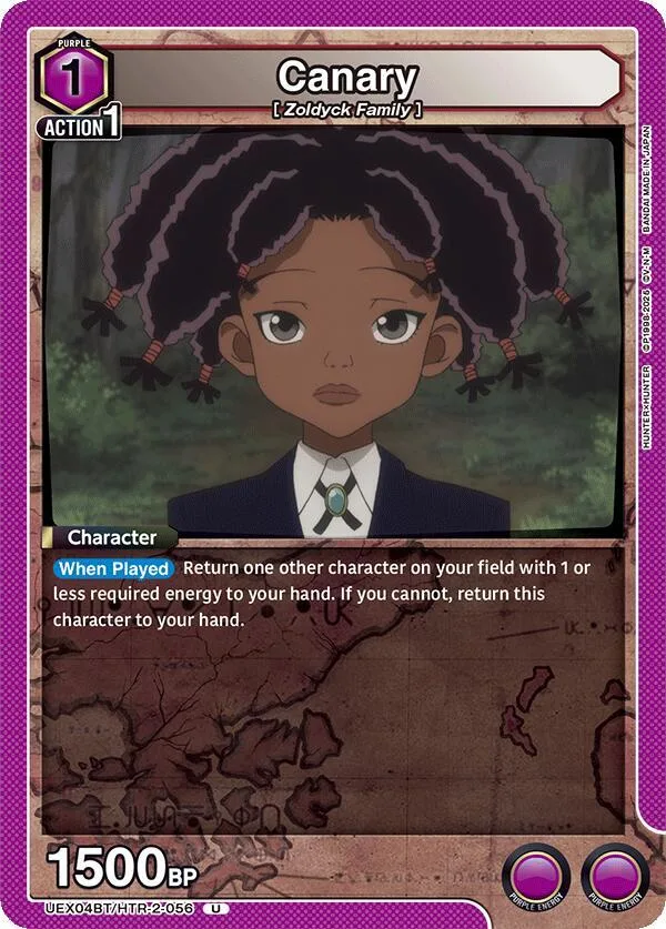 Canary card front